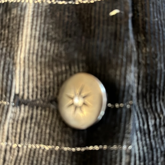 Chicos Black Embroidery Jacket with Metallic threading Size 1=8/10 Medium - Picture 10 of 11